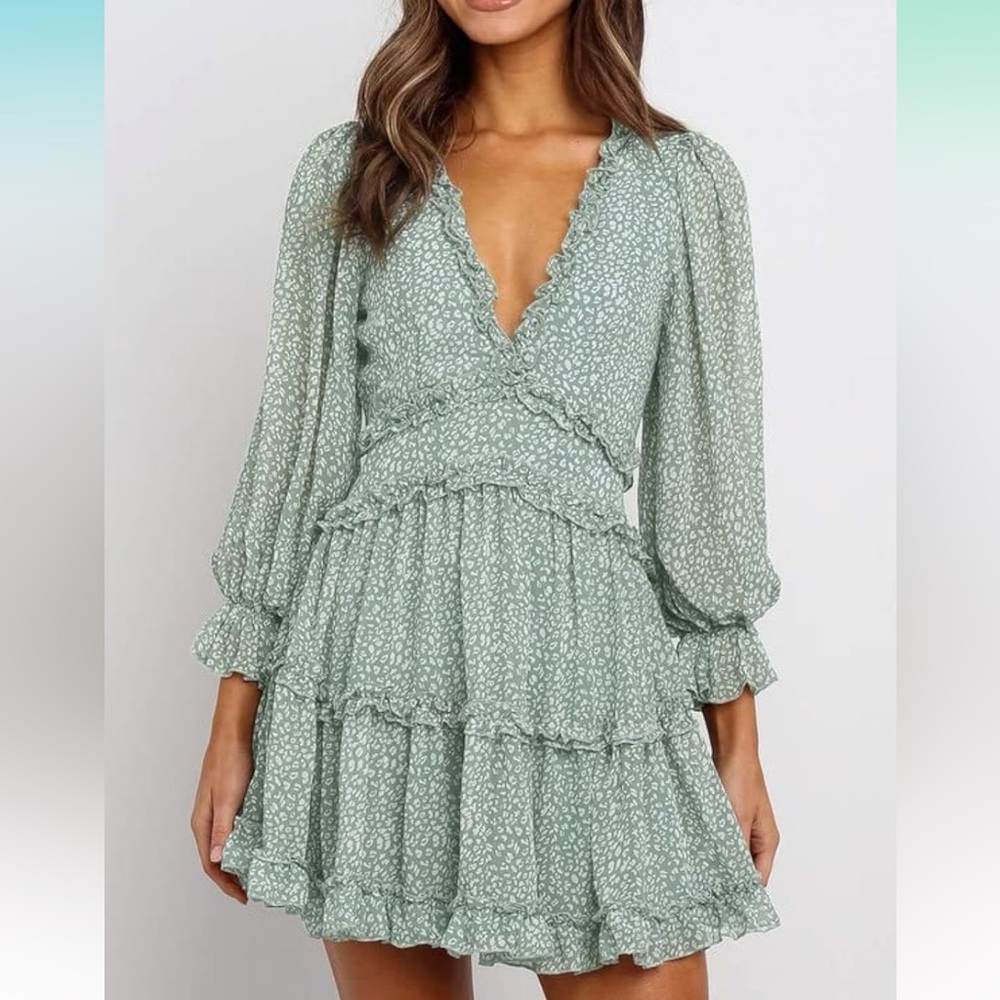 V neck dress